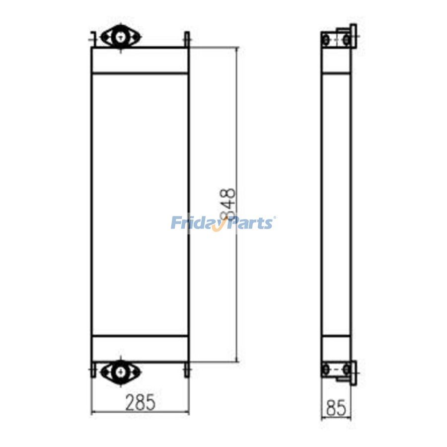 Für Caterpillar Bagger CAT 312D Hydraulikölkühler Neuer Typ