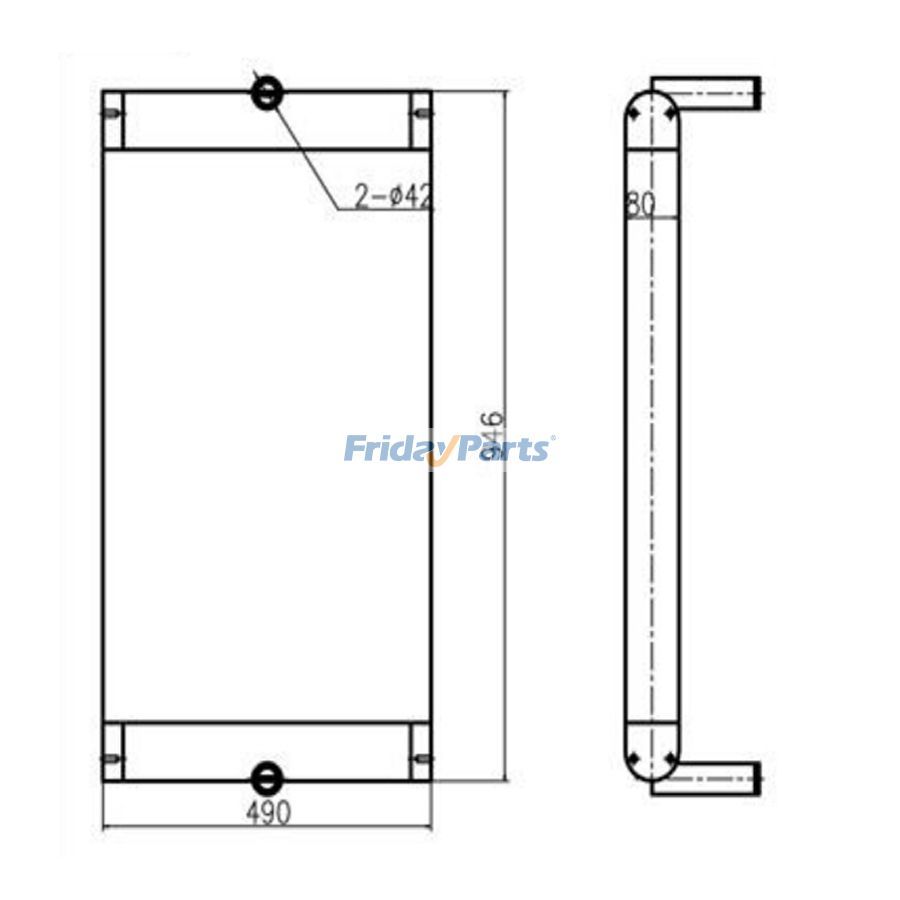 FridayParts erpillar CAT Hydraulikölkühler