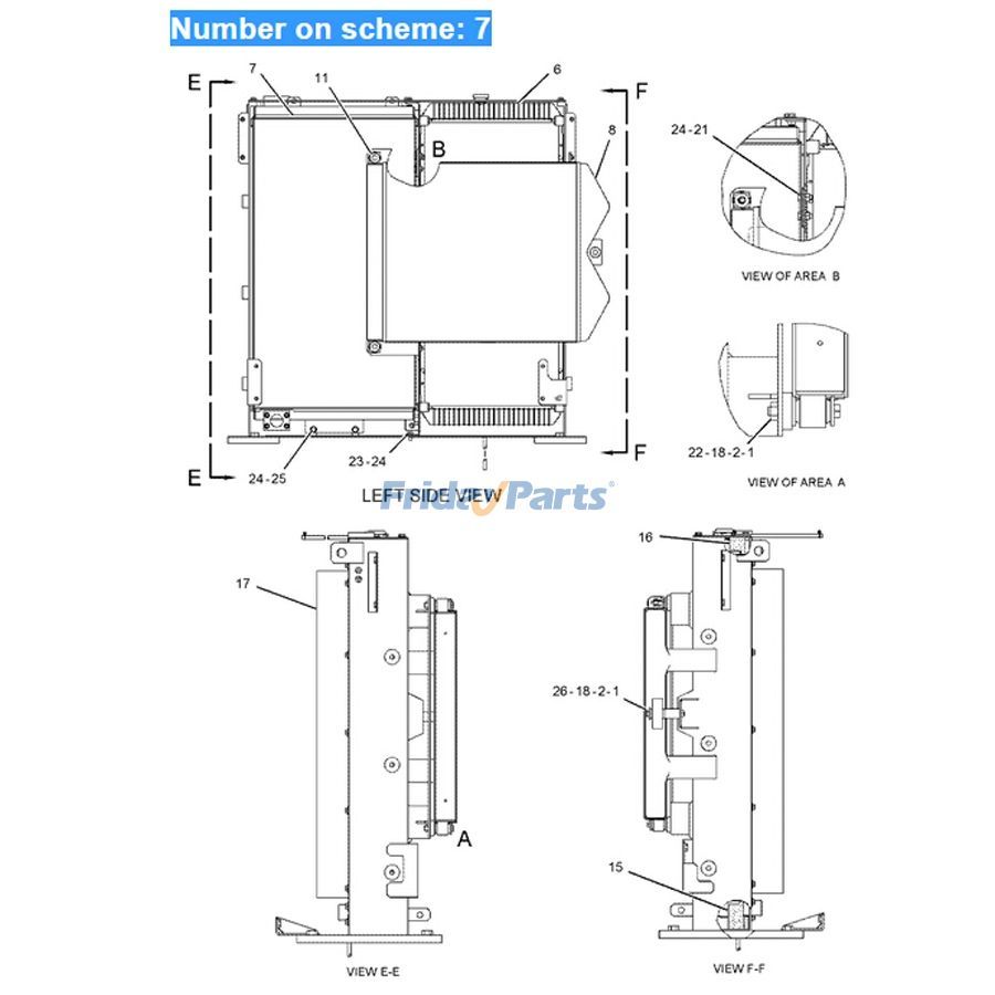 Pour excavatrice Caterpillar Cat 336D 336D L 336D2 340D moteur C9 refroidisseur d'huile hydraulique 245-9360pourPour CAT