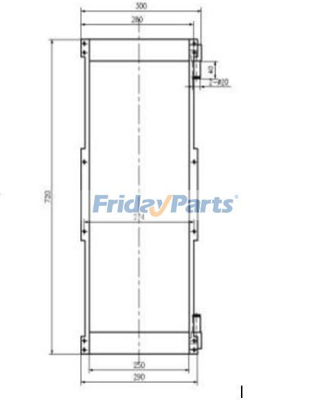 FridayParts erpillar CAT Hydraulikölkühler