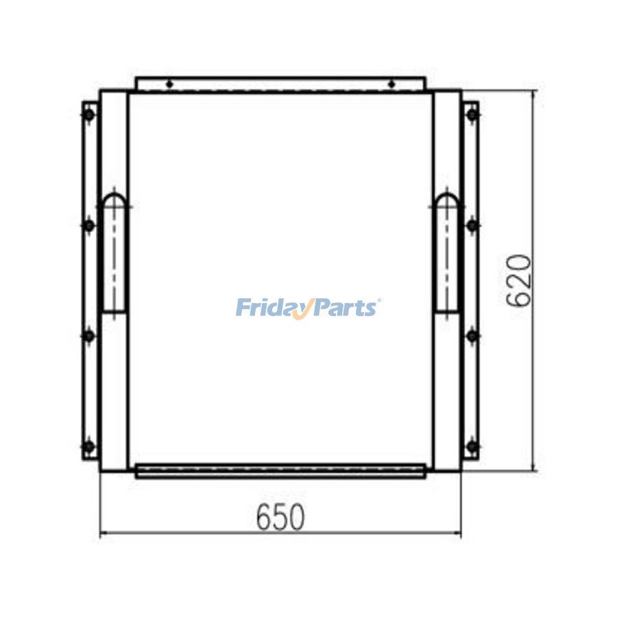 Refroidisseur d'huile hydraulique erpillar CAT E140pour Pelle