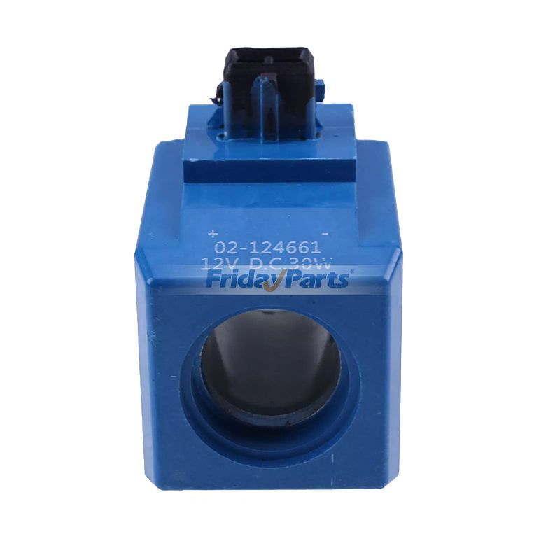 Bobina de válvula solenoide de repuesto Eaton Vickers 02/124661 02-124661 02124661 de 12 V y 30 W para cargadora JCB 214E 1CX 2CX 3CX 4CX de FridayParts