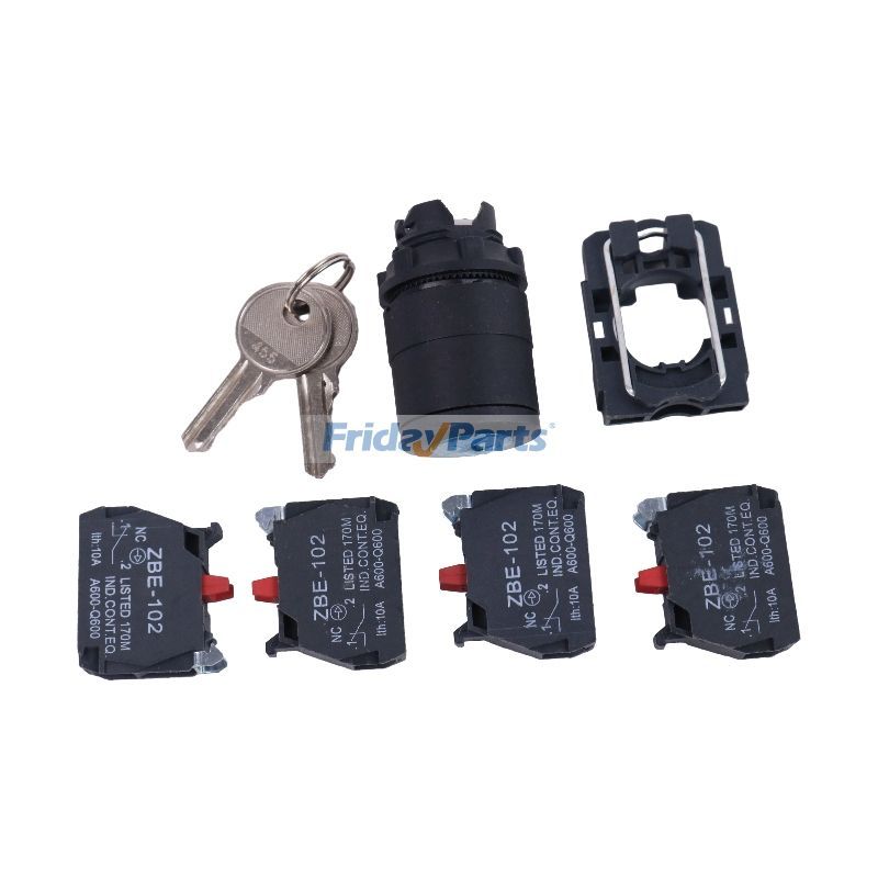Ignition Switch Key Kit 122517GT for Genie Boom Lift S-100 S-100HD S-105 S-120 S-120HD S-125 S-3200 S-3800