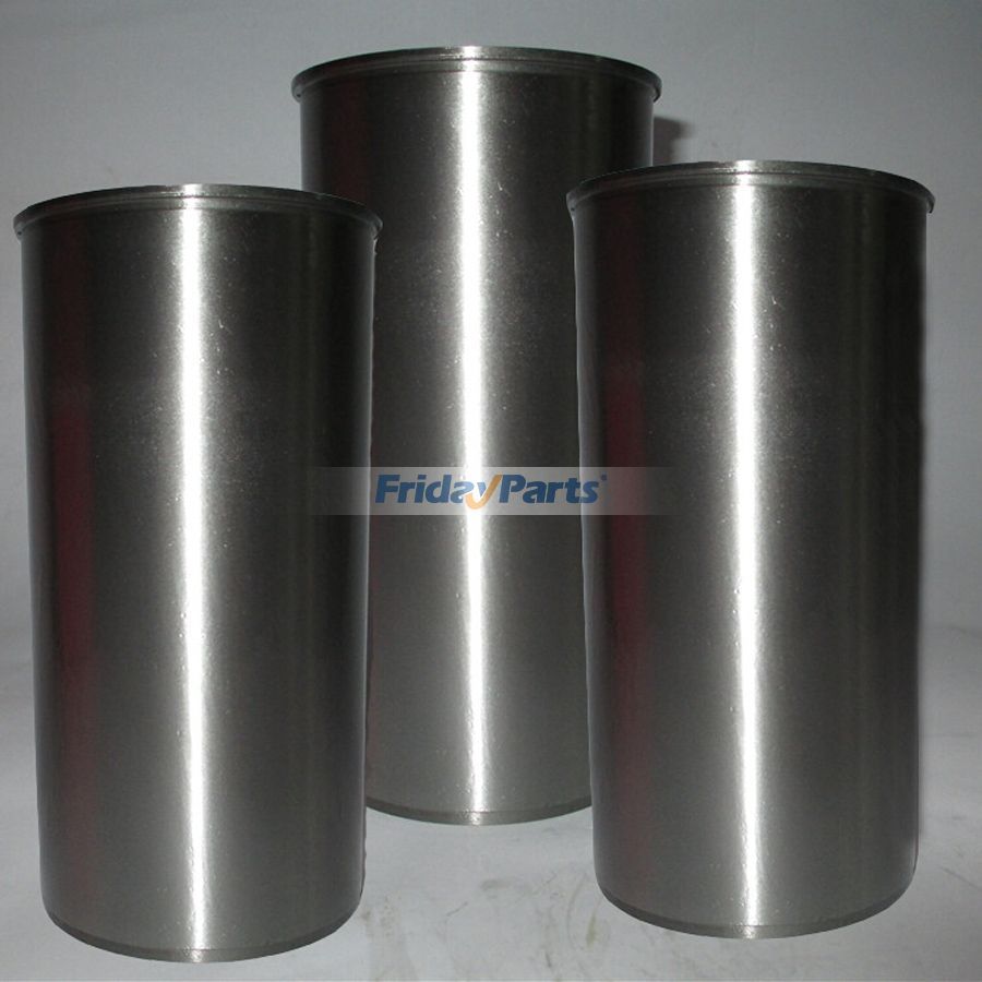For Hitachi Excavator EX22 EX25 Isuzu Engine 3KR1 Cylinder Liner 3 Units 1 Set