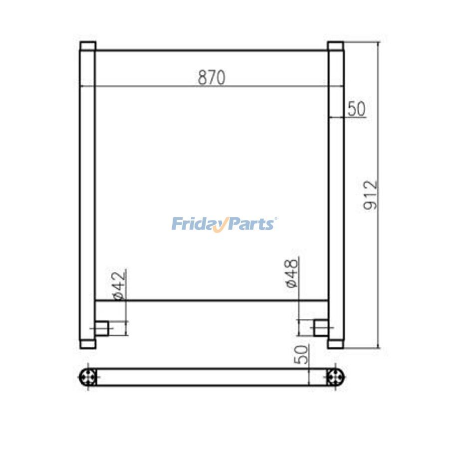 Für Hitachi Bagger ZX240-3G ZX250H-3G Hydraulikölkühler