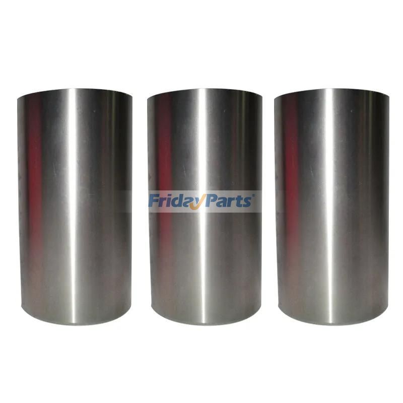 For Hitaci Excavator EX50UR Isuzu Engine 3AB1  Cylinder Liner 3 Units 1 Set