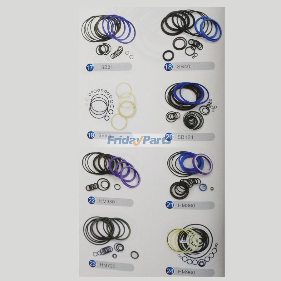 For HM380 Hammer Breaker Cylinder Seal Kit