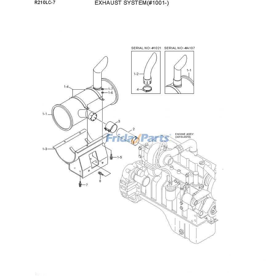 Silencieux d'échappement de FridayParts