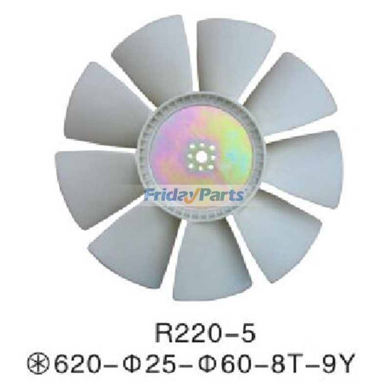 For Hyundai Excavator R220-5 Fan Blade