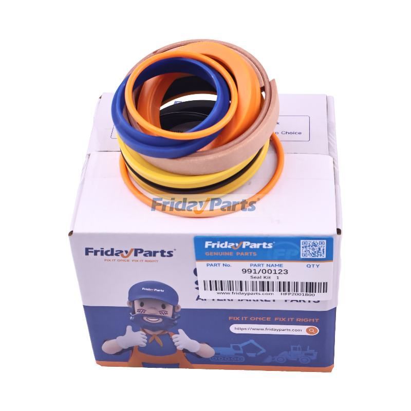 Dichtungssatz für Hubzylinder 991/00123 für JCB-Baggerlader 3D 214 1400B 1550B 1700B