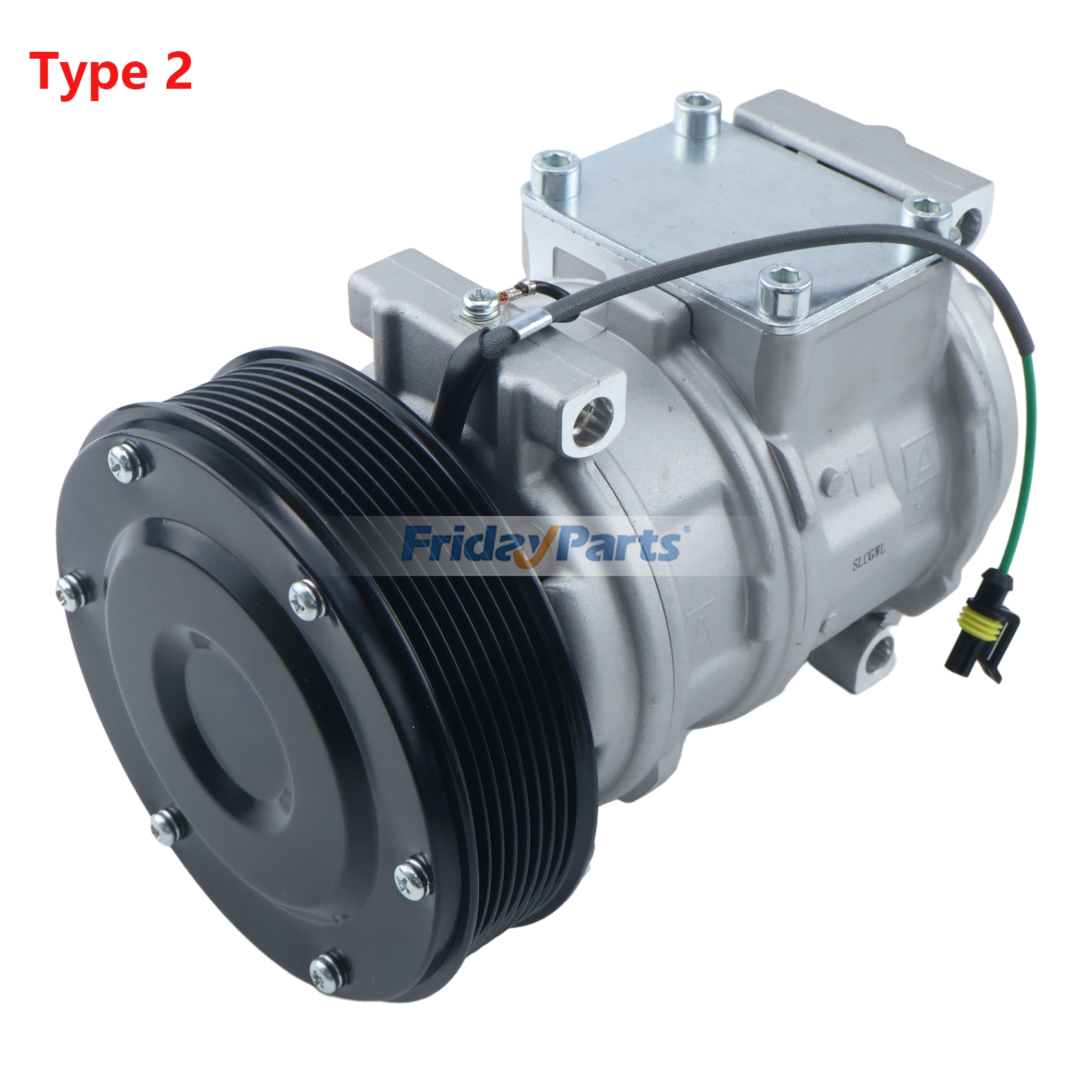 Compresor de aire acondicionado 10PA17C AT168543 para excavadora John Deere 700H 700J 750J 750C para Topadora