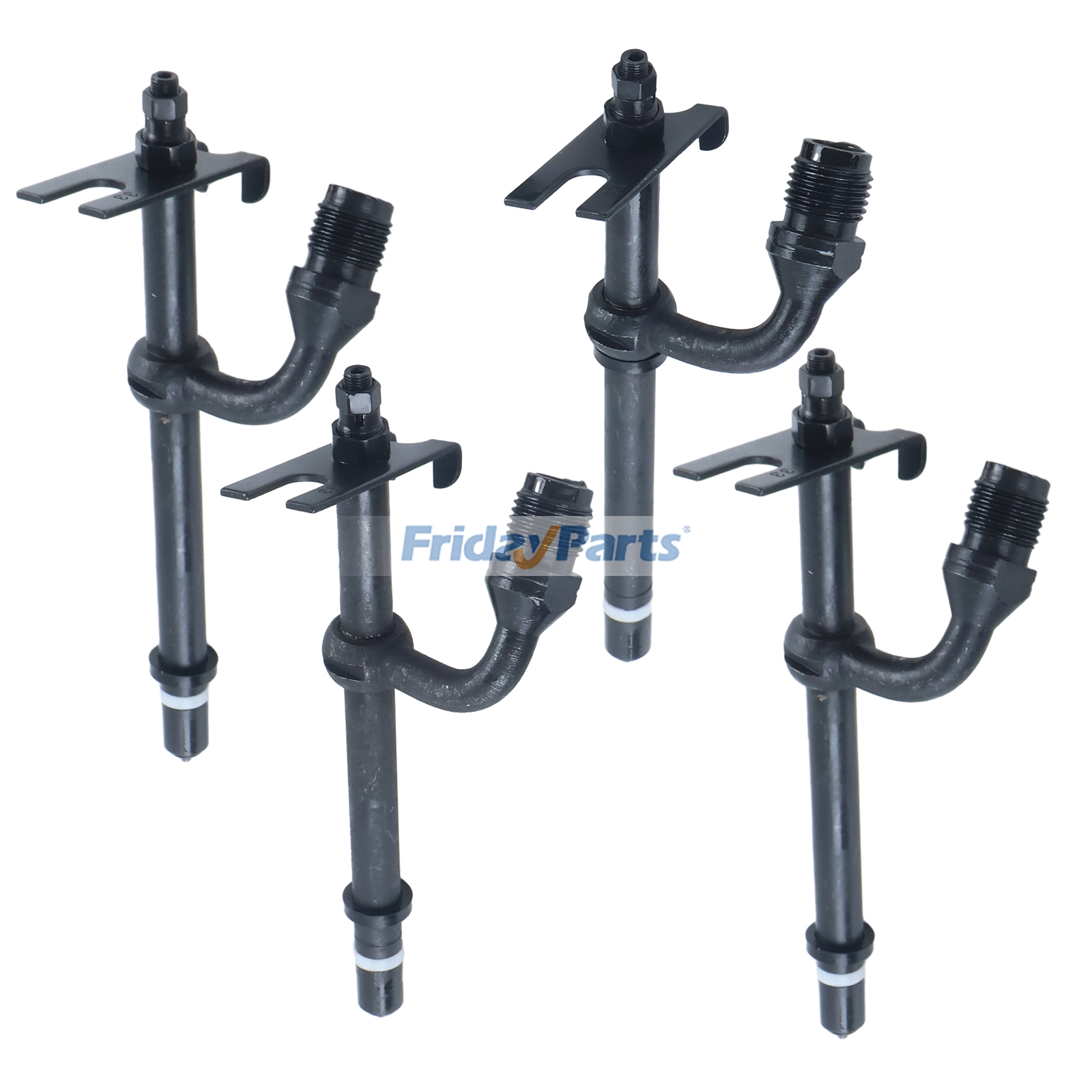 4 Pieces Fuel Injector AR89564 for John Deere 4180 4202 4219 4239 Engine 350B 400G 450 455G 550G 555G 650G 70D 290D 380 480 482C JD380 JD480