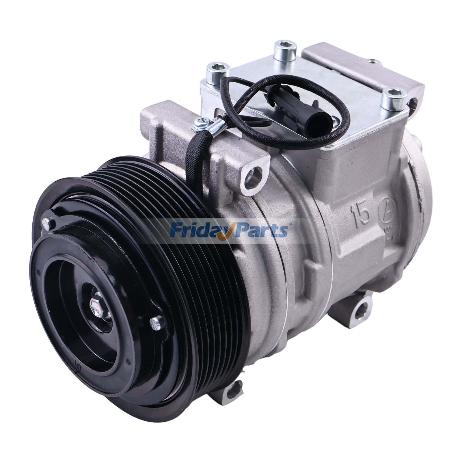 Compresor de aire acondicionado 10PA15C AL176858 para tractor John Deere 1654 1854 2054 2104 5620 5720 5820 6130 6230 6330 6430 6530 6534 6630 6830 6930 7130 7230 7330