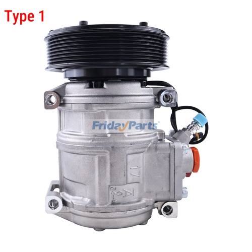 10PA17C A/C Compressor RE46609 for John Deere Engine 4045 6068 Tractor ...