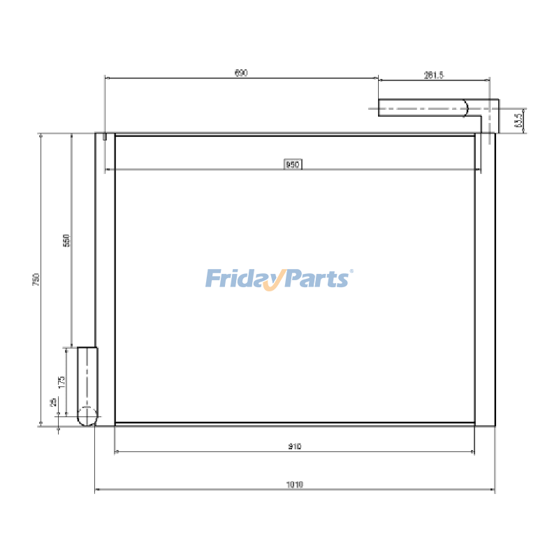 FridayParts Hydraulikölkühler