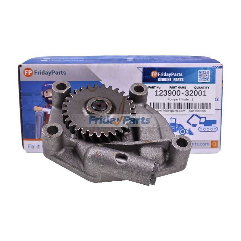Bomba de aceite 123900-32001 123900-32000 para motor Yanmar 4TNE106D 4TNE106 4TNE106T 4TNV106 4TNV106T