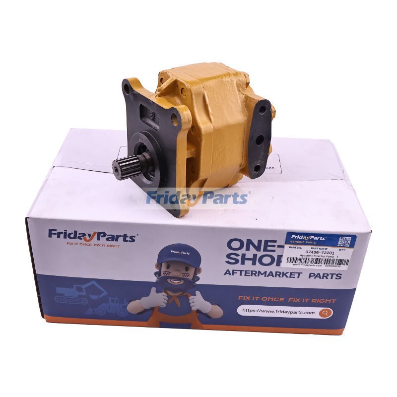 Hydraulische Lenkpumpe 07436-72201 07436-72202 für Komatsu Bulldozer D135A-1 D80A-18 D85A-18 D85E-18 D85P-21 D95S-1