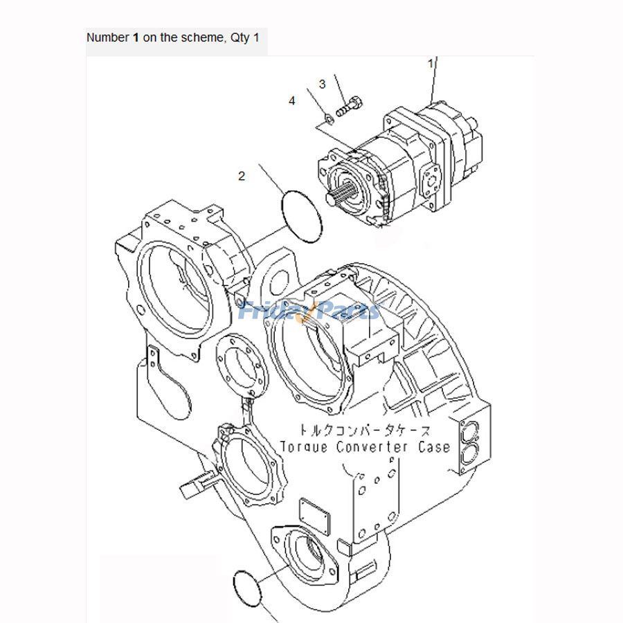 Bomba hidráulica 705-52-30A00 para excavadora Komatsu D155A-6 D155AX-6 D155AX-7 D155A-6R para Topadora