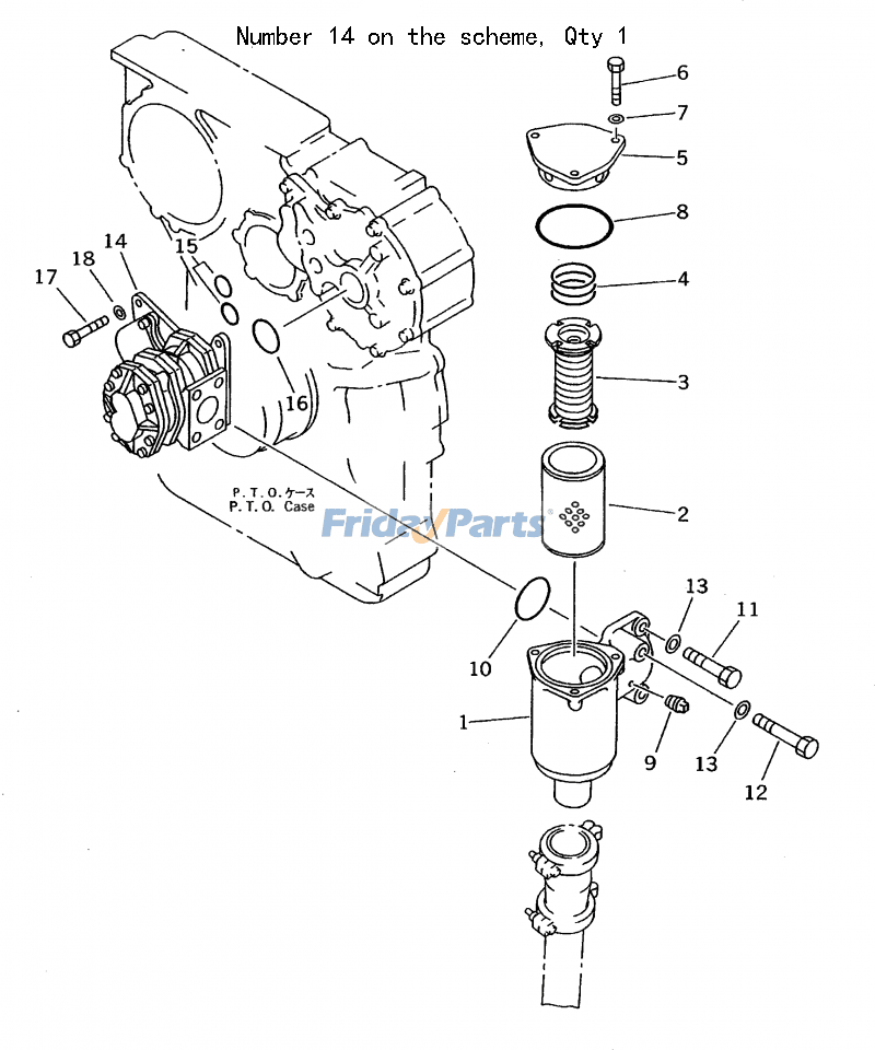 For Komatsu Bulldozer D275A-2 Hydraulic Pump 704-71-44030