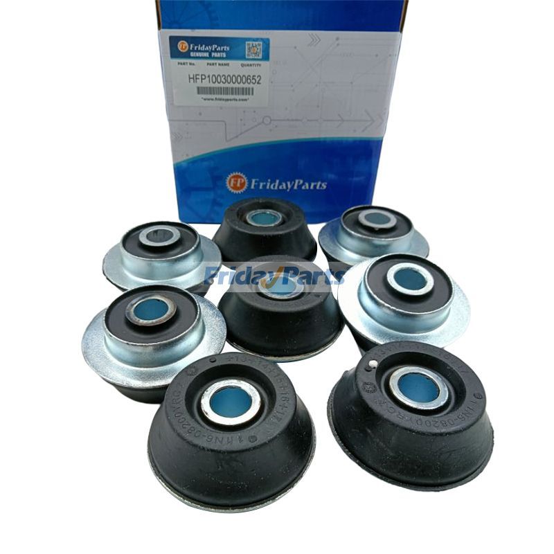 Coussin en caoutchouc pour support moteur Komatsu Bulldozer D31A-16 D31E-17 D31Q-16 D31P-16 D31S-16 8 pièces