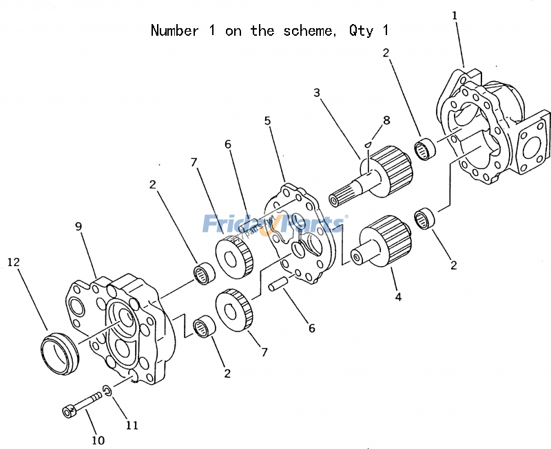 BullD375A Scavenging Pump Ass'y in Stock in China