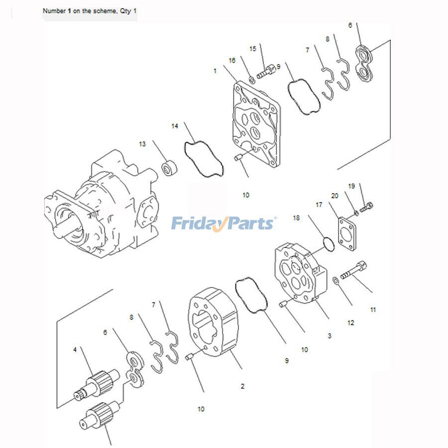 ブルドーザー Bull油圧ポンプ