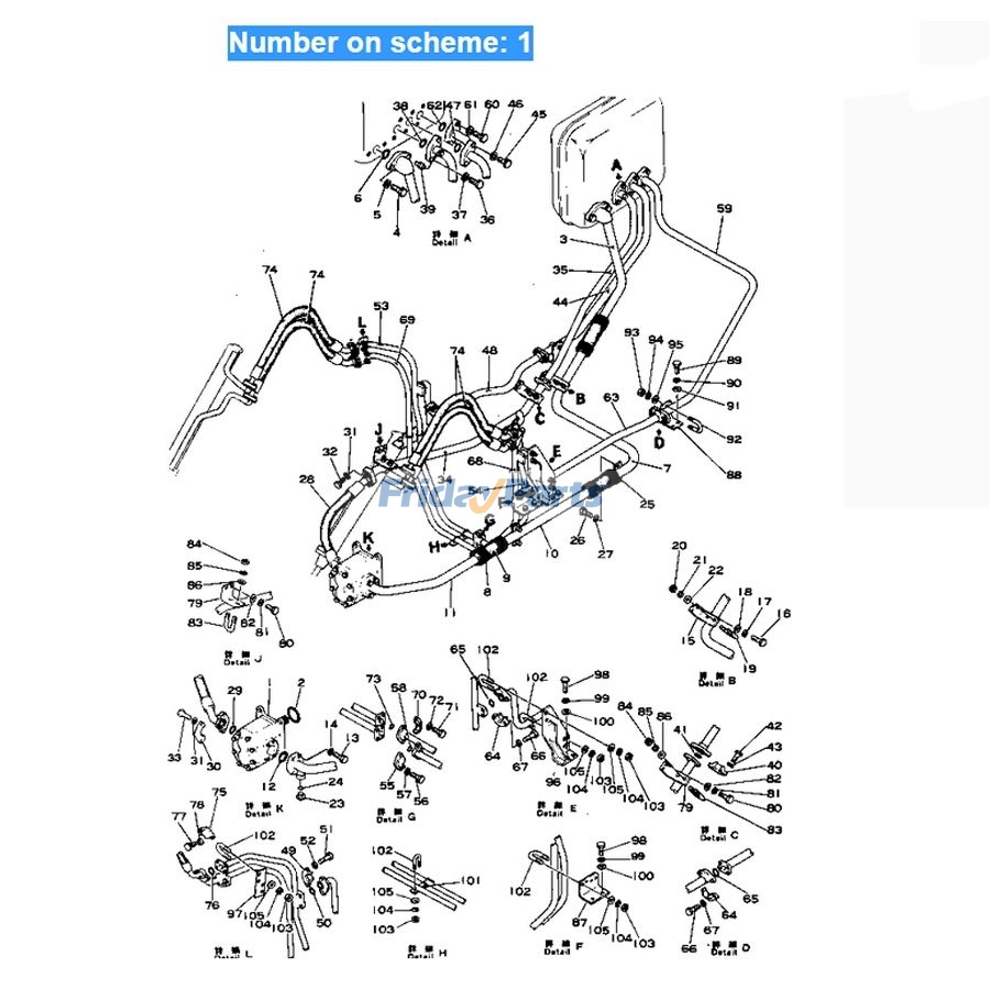 ブルドーザー Bull油圧ギアポンプ