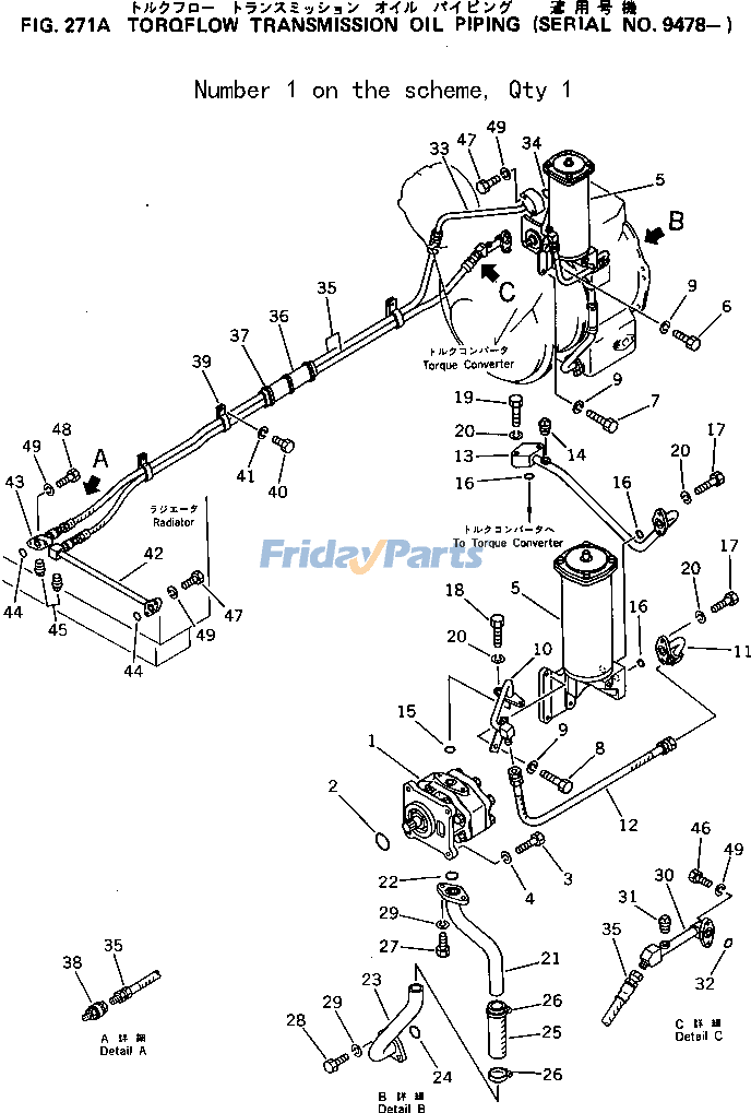 ローダー クローラートランスミッションポンプアセンブリ