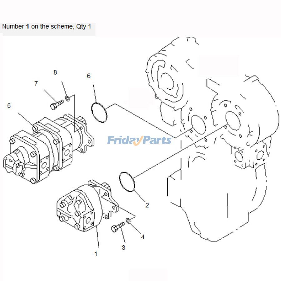 Für Komatsu Bulldozer D575A-3 D575A-2 Hydraulikpumpe 705-21-46020