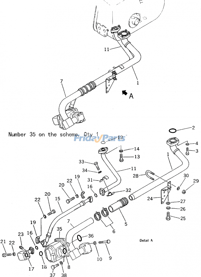 コマツブルドーザーD57S-1 D57S-1B油圧ポンプ704-11-40100