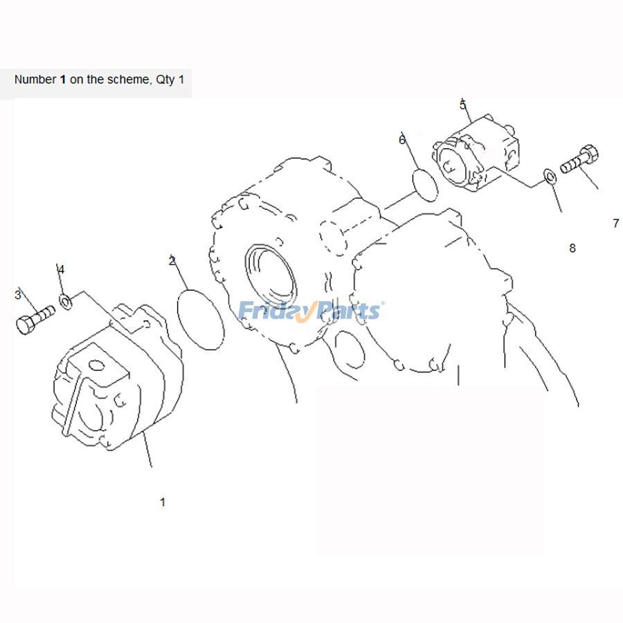 For Komatsu Bulldozer D65P-12 D70LE-12 D85E-SS-2 Hydraulic Pump 705-11-40010