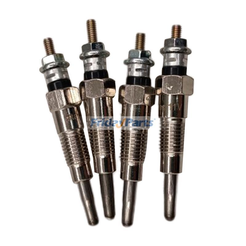 4 bujías incandescentes para cargadora Yanmar 4TNV98T Komatsu S4D98E SK1020-5 SK1020-5N SK1026-5 SK1026-5N CK30-1 CK35-1