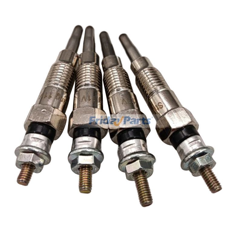 4 bujías incandescentes para cargadora Yanmar 4TNV98T Komatsu S4D98E SK1020-5 SK1020-5N SK1026-5 SK1026-5N CK30-1 CK35-1 de FridayParts