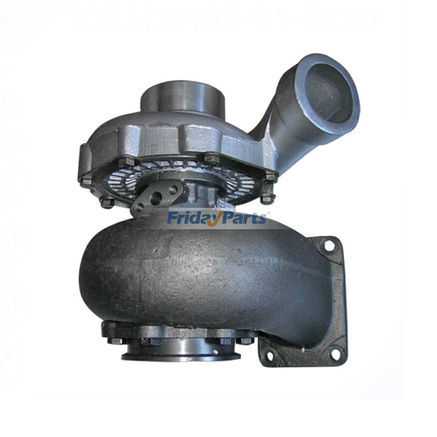 Turbocompresor S3A 6152-82-8610 para motor Komatsu S6D125E-2 Topadora D87P-2 D87E-2 D85E-21 D75S-5 de FridayParts