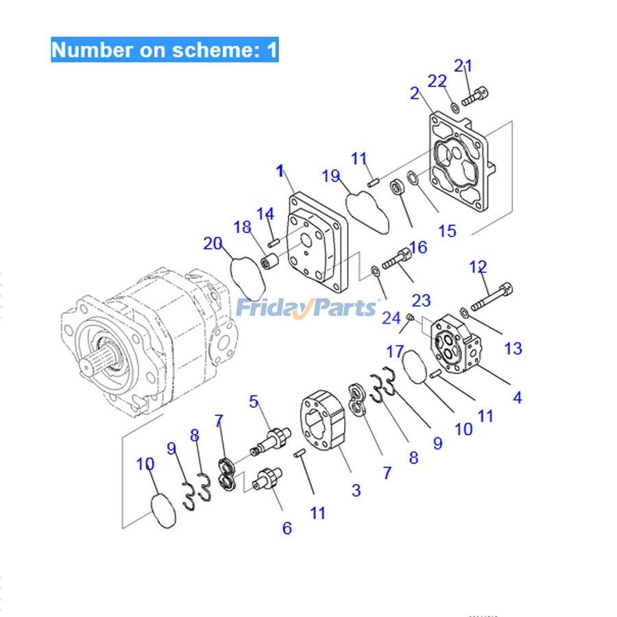 FridayParts Dump Hydraulic Pump