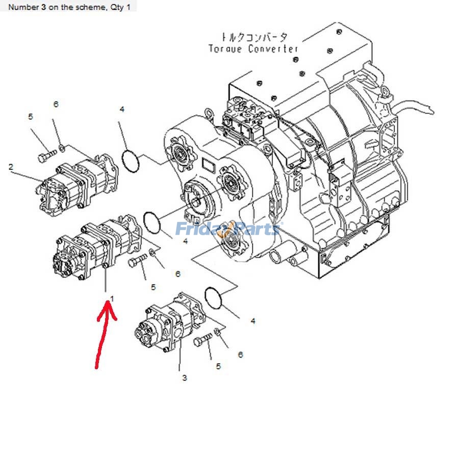 Compra Bomba hidráulica 705-56-34630 para camión volquete Komatsu HD605-7 HD465-7 en Fridayparts