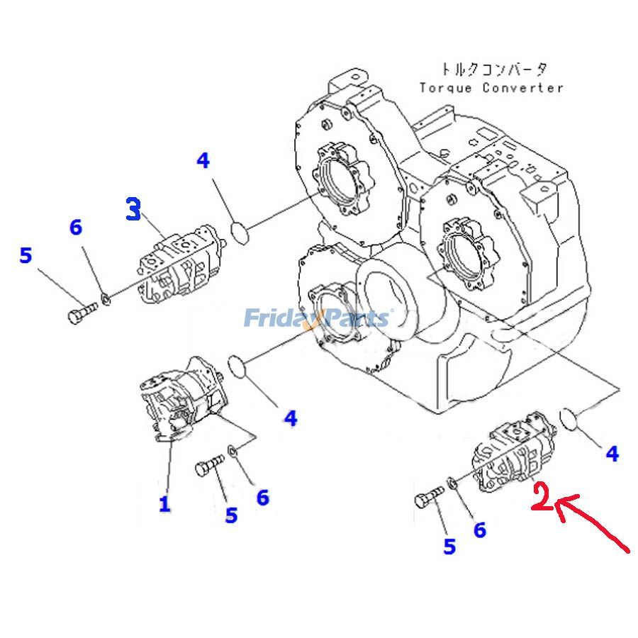 Bomba hidráulica 705-52-42100 para camión volquete Komatsu HD985-5 HD985-3 HD785-3 HD785-5