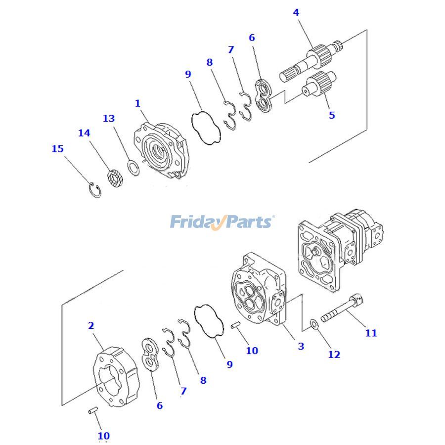 コマツ ダンプトラック HM350-1 HM350-1L 油圧ギアポンプ 705-56-33050