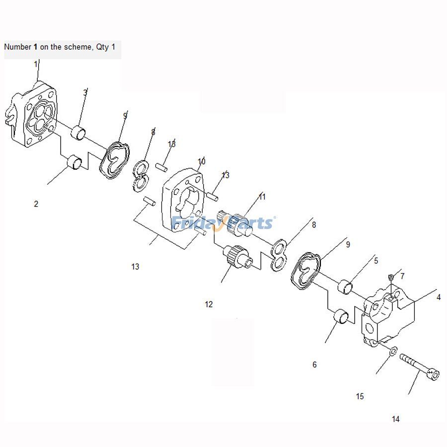Main Pump For KOMATSU Excavator