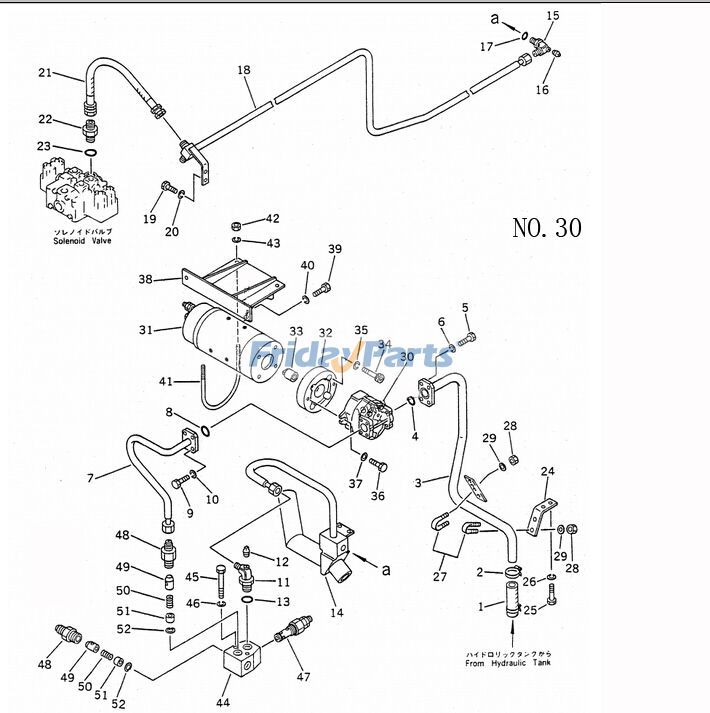 コマツ 掘削機 PC10-1 油圧ポンプ 705-11-21010