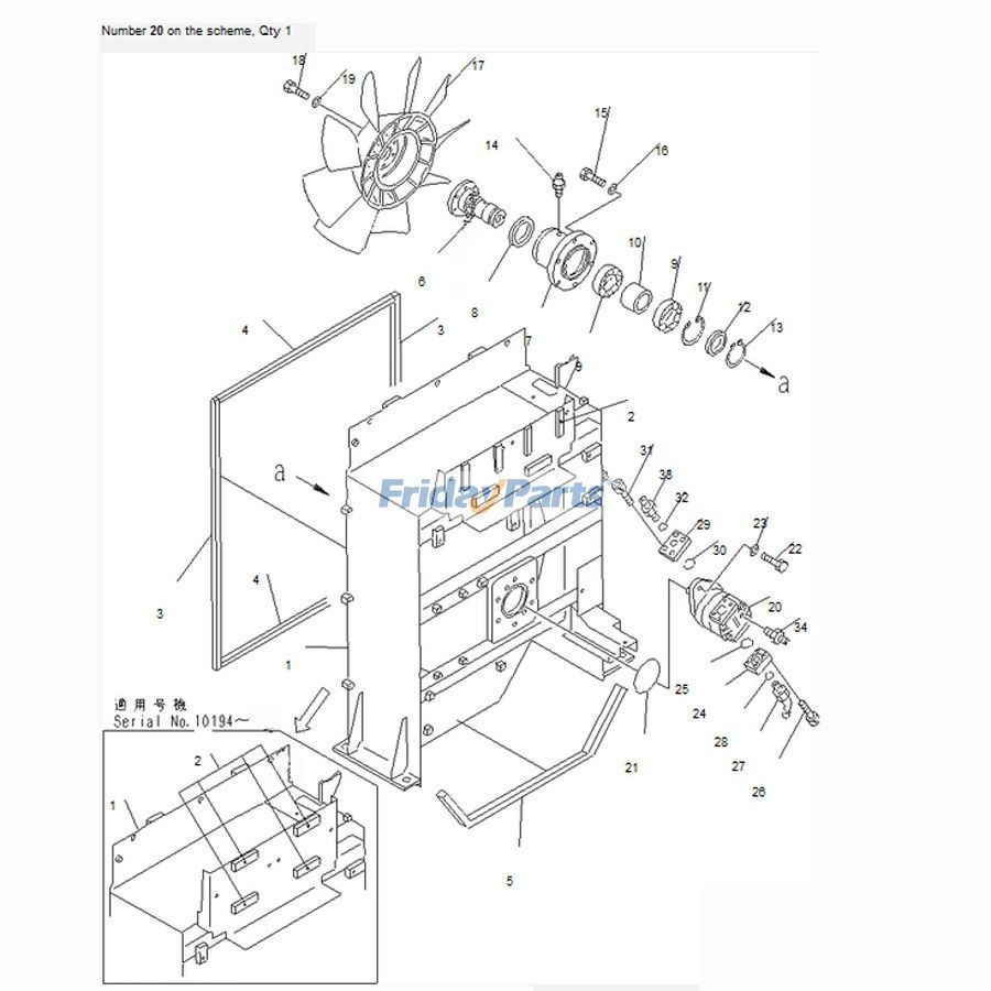 For Komatsu Excavator PC1100-6 PC1250-7 Hydraulic Pump 705-21-26050