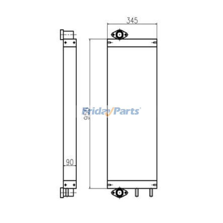 Excavator Hydraulic Oil Cooler