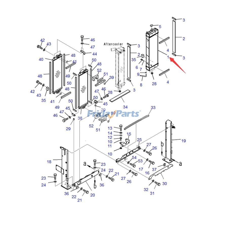 Hydraulic Oil Cooler for Excavator