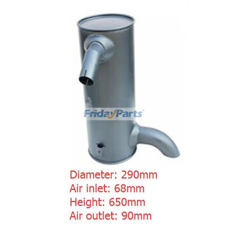 Muffler 6209-11-5230 for Komatsu Engine S6D95L-1MM Excavator PC200-6 PC200LC-6 PC210-6 PC210LC-6