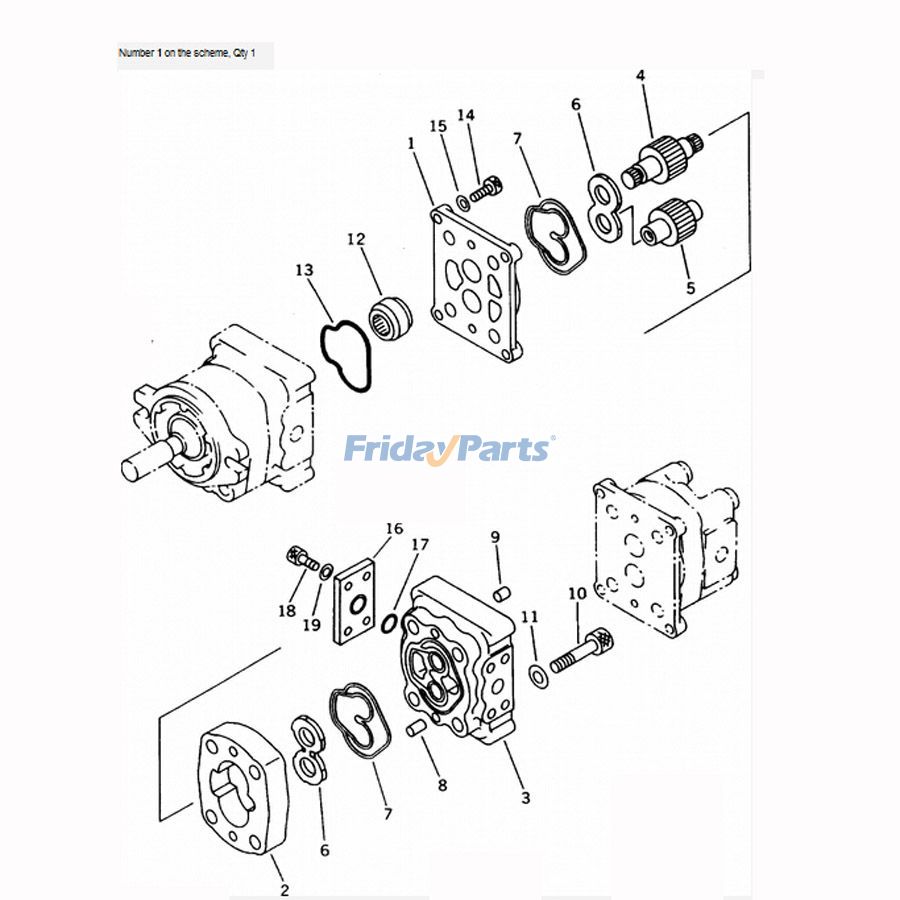 Parte para Excavadora