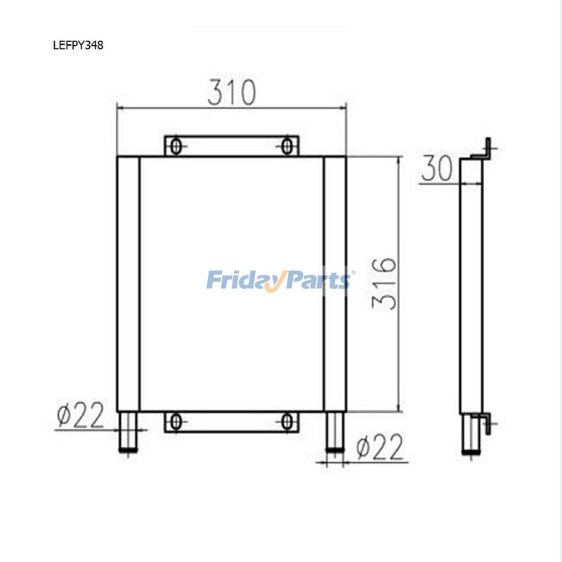 Excavator Oil Cooler