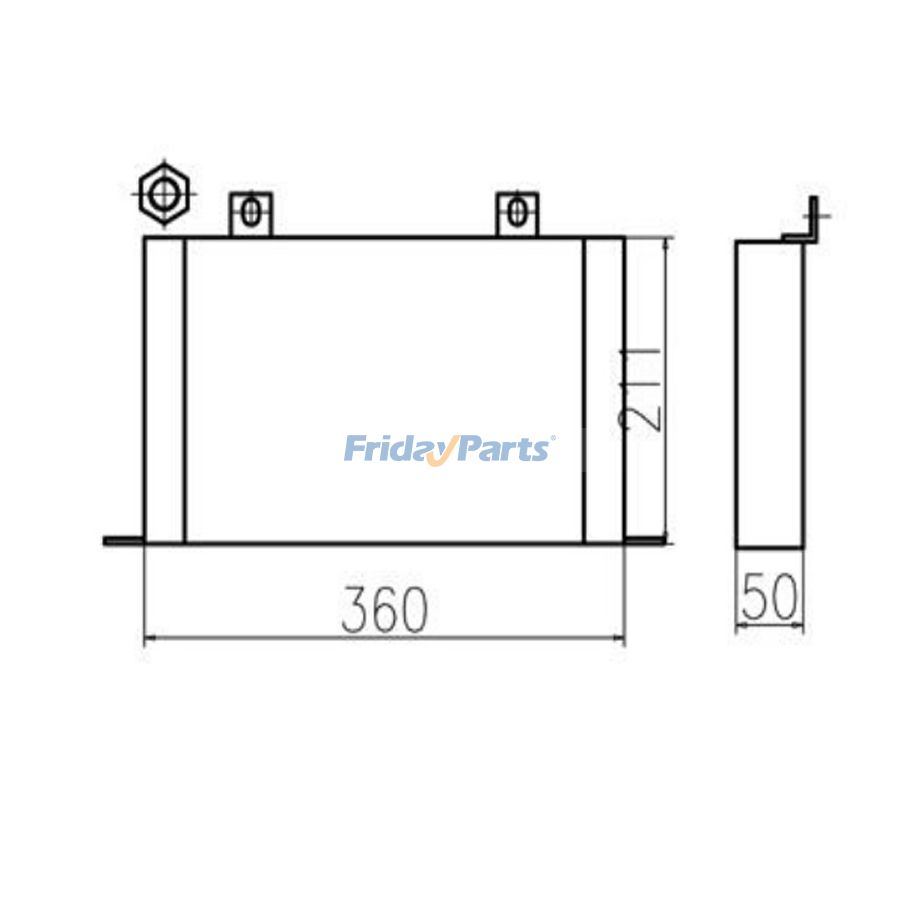 Excavator Hydraulic Oil Cooler