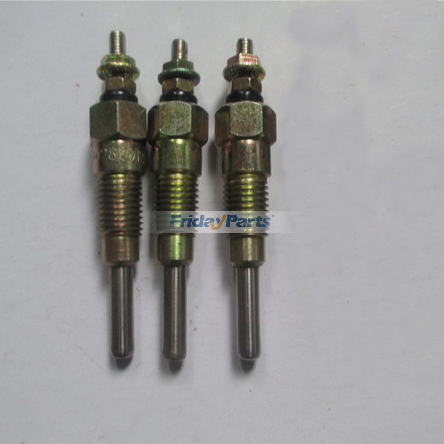 Para excavadora Komatsu PC40FR-1 PC40FR-2 Motor Yanmar 3TNE88 Bujía incandescente para motor Komatsu 3D88 3 unidades 1 juego