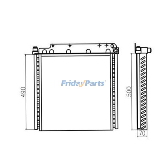 PC78UU-5 Hydraulikölkühlerbaugruppefür Bagger