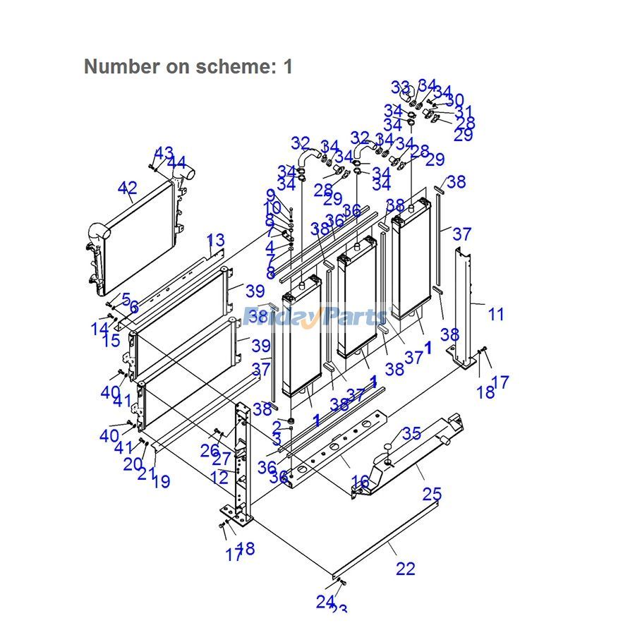 Water Tank Radiator Core in Stock in China